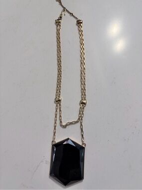 Gold-Tone Hexagon Pendant Necklace - Women Jewelry